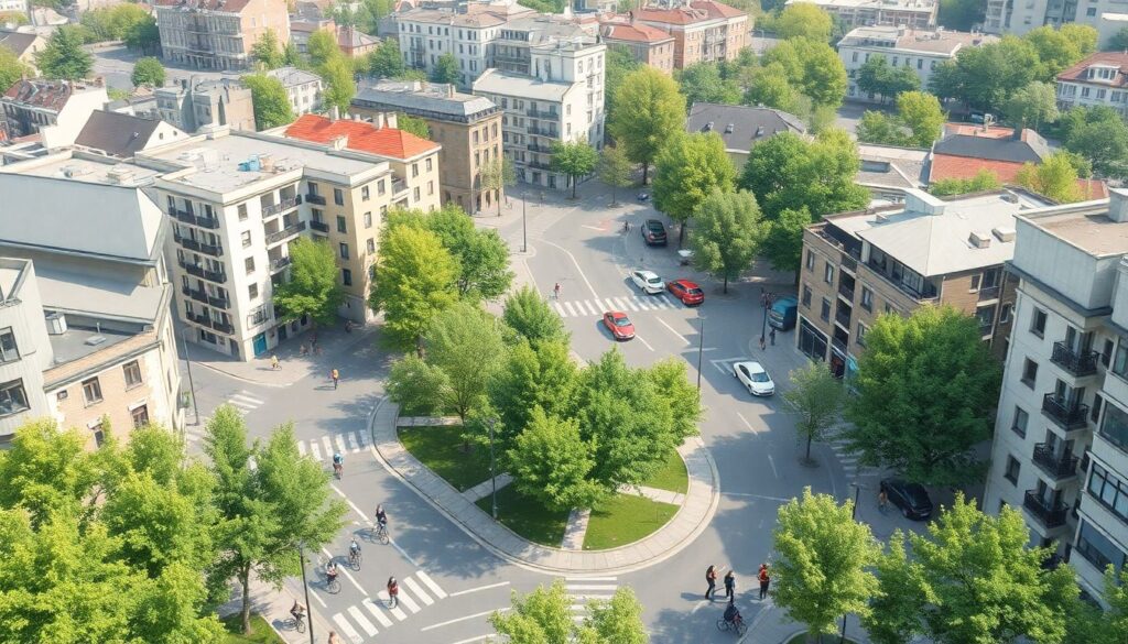 Урбанистические идеи будущего: города без автомобильного трафика - иллюстрация