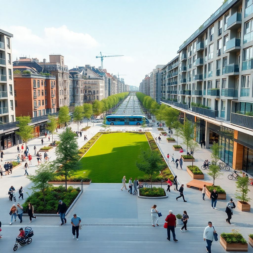 Урбанистические идеи будущего: города без автомобильного трафика и пробок