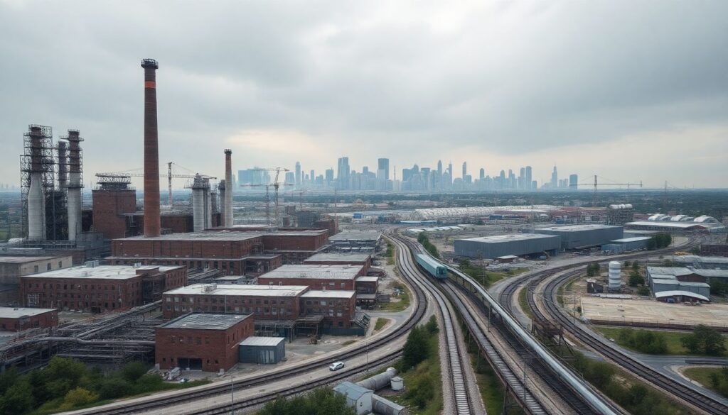 Адаптивная повторная застройка промзон под жилые кварталы - иллюстрация