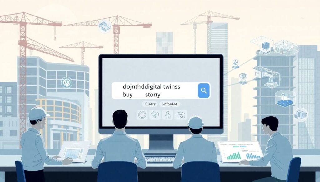Цифровые twins в строительстве и управлении объектами - иллюстрация