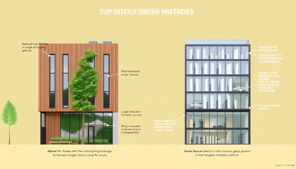 Эволюция фасадной архитектуры: от стекла к экологичному дизайну - иллюстрация