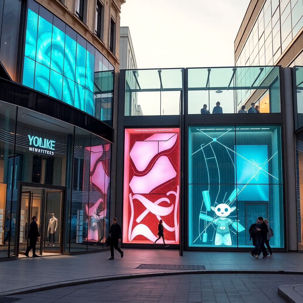 Современные витрины городских пространств: дизайн и функциональность